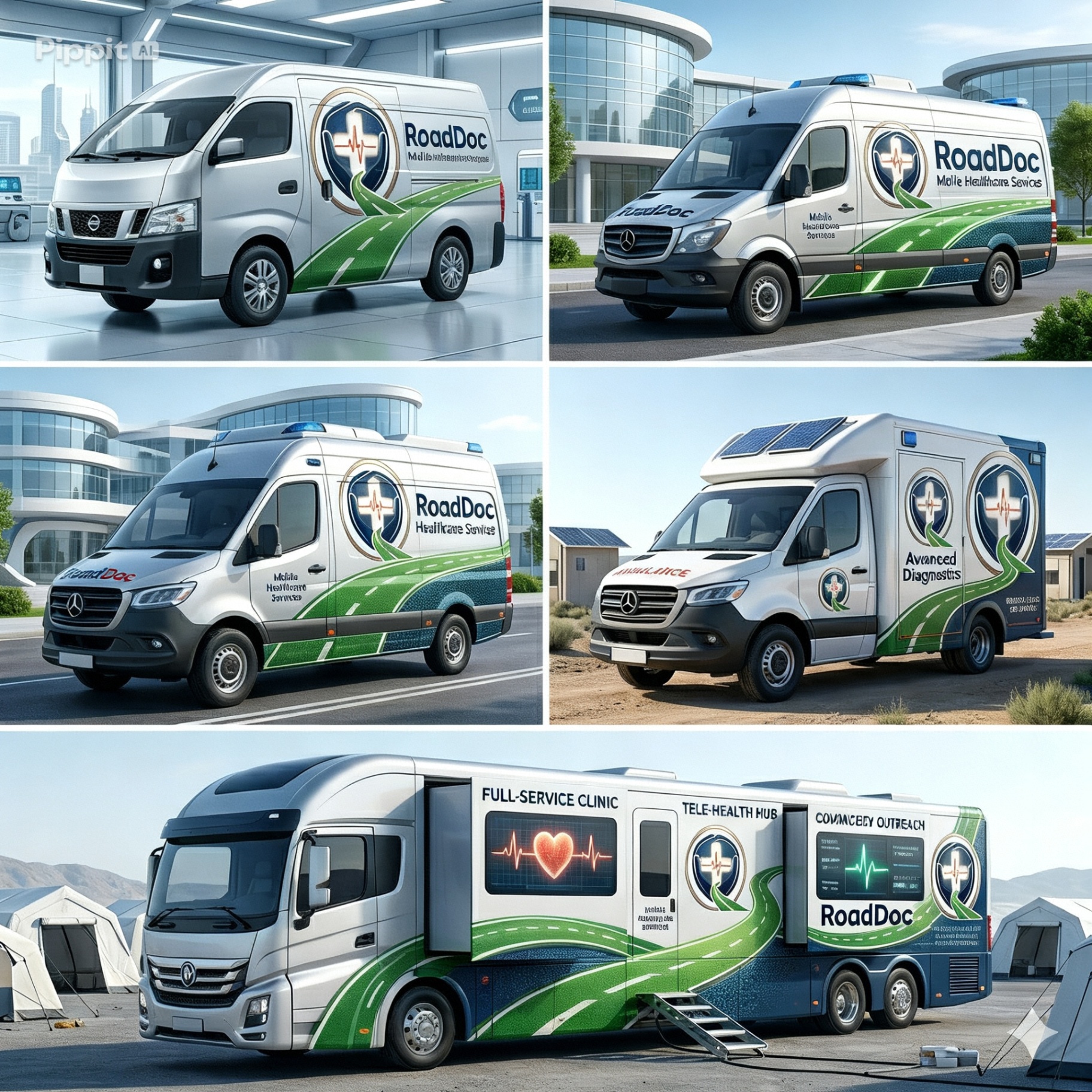 RoadDoc mobile clinic vans on the road